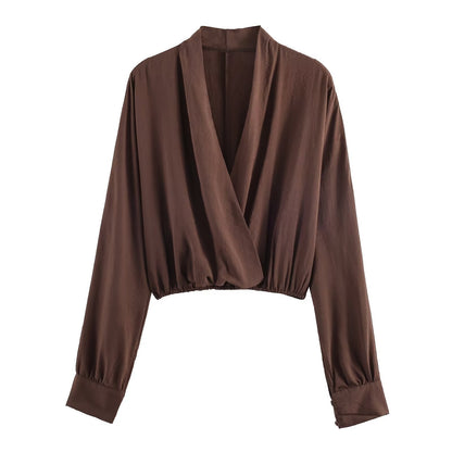 Style Women's Linen Shirt and Wide-Leg Pants Set
