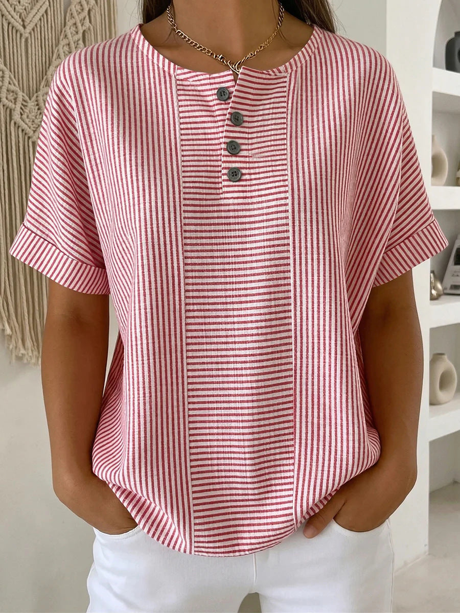 Striped short sleeved T-shirt