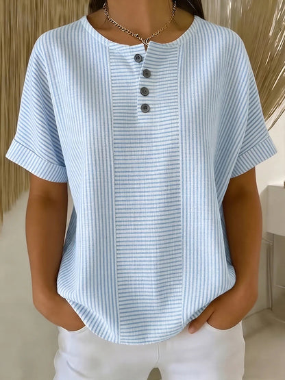 Striped short sleeved T-shirt