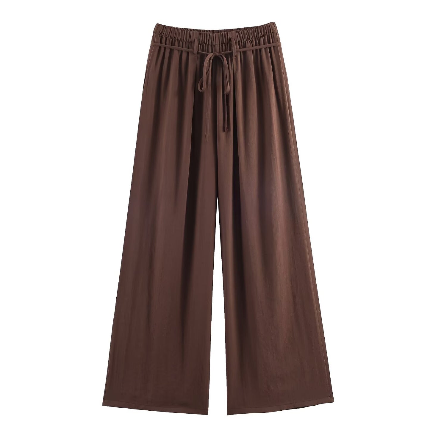 Style Women's Linen Shirt and Wide-Leg Pants Set