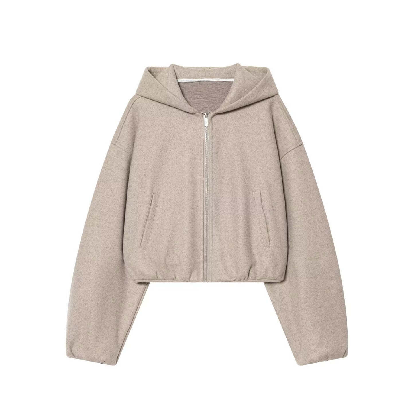 Hooded jacket+high waisted pants women's clothing