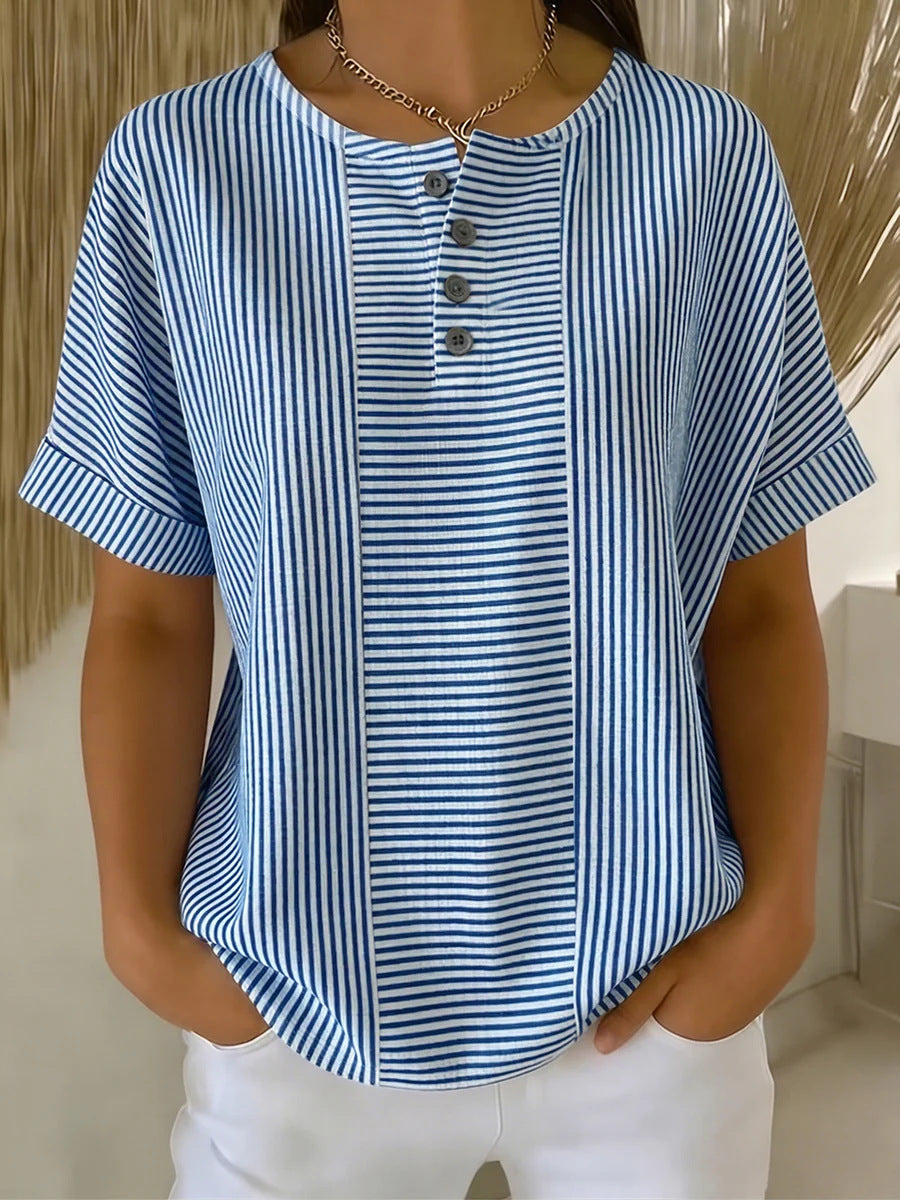 Striped short sleeved T-shirt