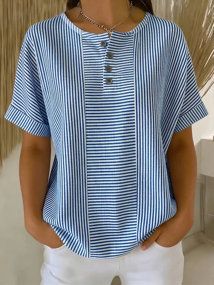 Striped short sleeved T-shirt